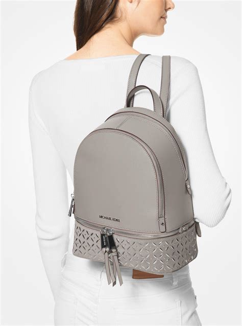 michael kors pearl grey backpack|michael kohrbackpack pink woman's.